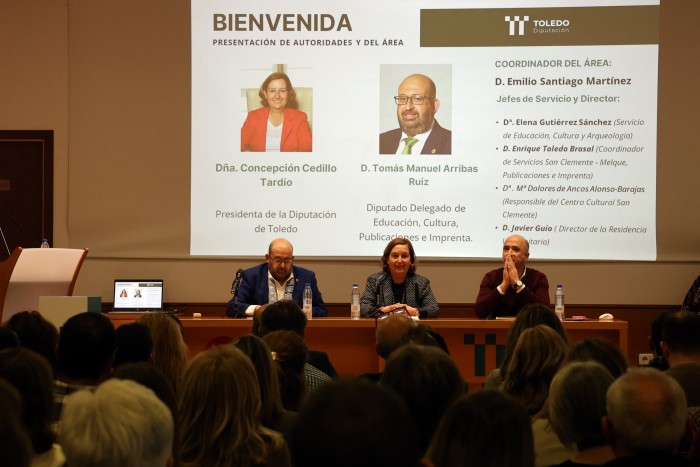 Imagen de Cedillo y Arribas en el encuentro con alcaldes