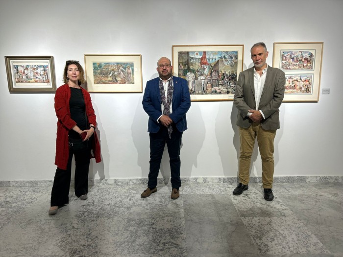 Visitando la exposición