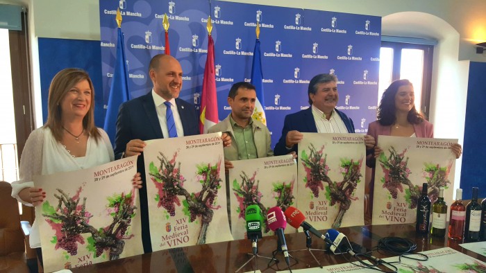 María Jesús Pérez en la presentación de la feria de vino de Montearagón