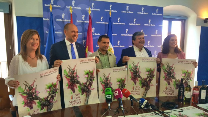 María Jesús Pérez en la presentación de la feria de vino de Montearagón