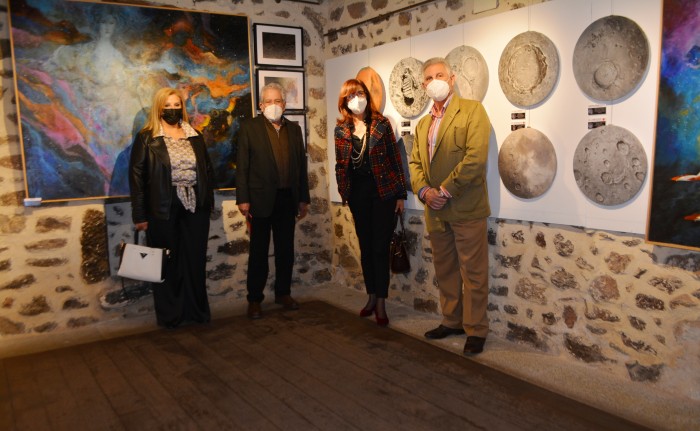 Imagen de Ana Gómez en la apertura de la exposición