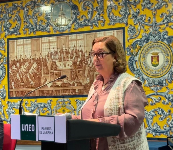 Imagen de Concepción Cedillo en la inauguración del curso de la UNED