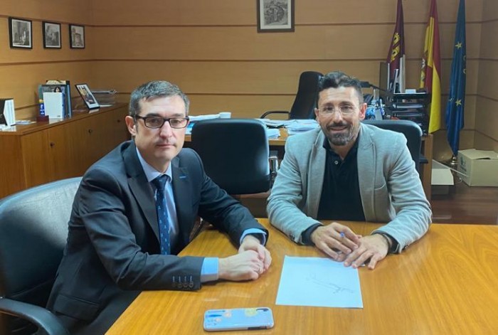 Fernando Muñoz y Jorge Moreno durante la reunión