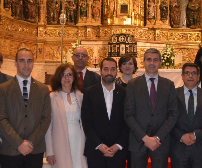 Álvaro Gutiérrez tras la misa conmemorativa del V Centenario de la Colegiata de Torrijos