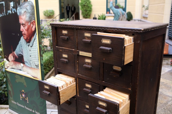 Imagen de Archivador utilizado por Luis Moreno Nieto