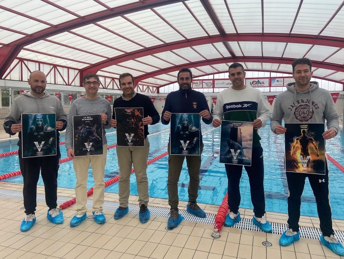 Fernando Muñoz y Félix Gallego con el Club Natación Ugena