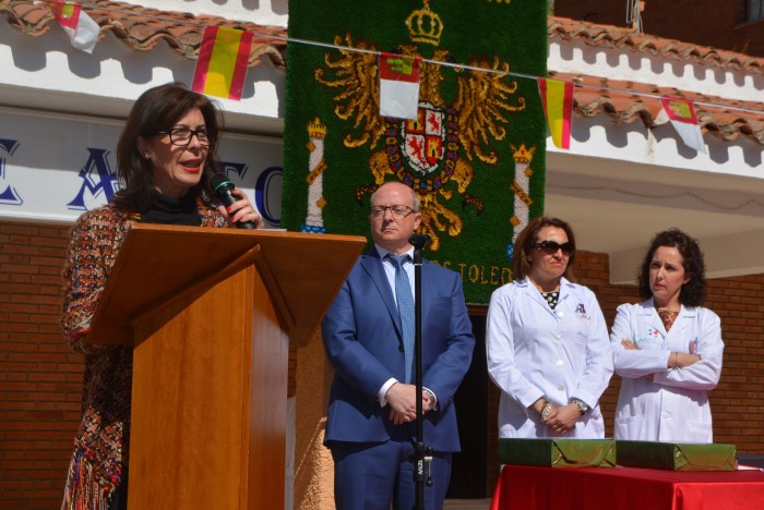 Imagen de Élvira Manzaneque durante su participación en el acto