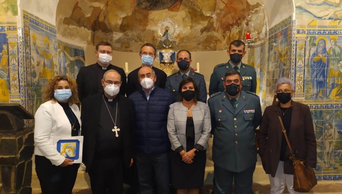 Imagen de Cristina Cebas en la inauguración de la iglesia de Piedraescrita