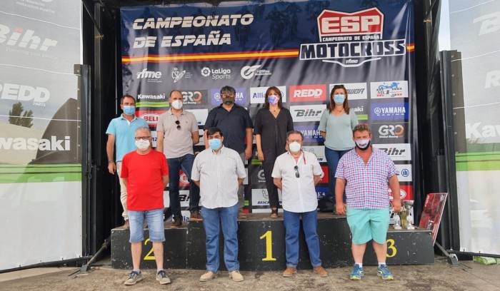 María Jesús Pérez en el Campeonato de España de Motocross de Montearagón