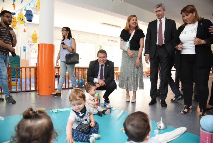 Imagen de Álvaro Gutiérrez en la escuela infantil El Alfar