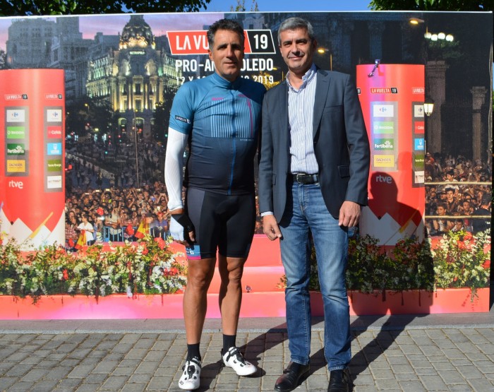 Imagen de Álvaro Gutiérrez con Miguel Indurain