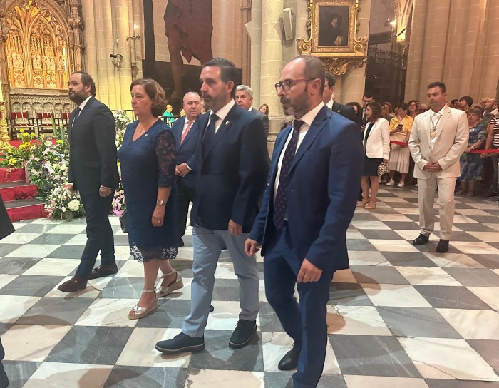 Imagen de Cedillo y Romera en la fiesta de la Virgen del Sagrario