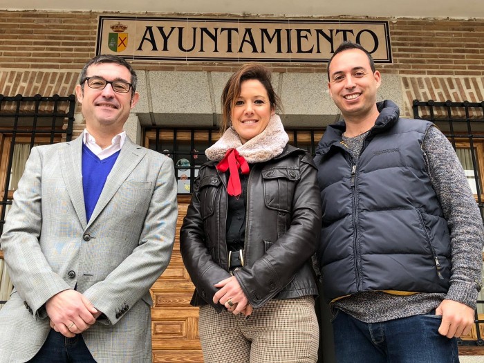 Fernando Muñoz con Miriam Dorado y Ángel García