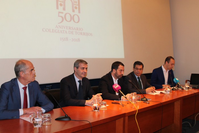 Álvaro Gutiérrez en la presentación del V Centenario de la Colegiata de Torrijos