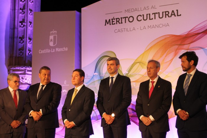  Álvaro Gutiérrez en el acto de entrega de las Medallas al Mérito Cultural de Castilla-La Mancha
