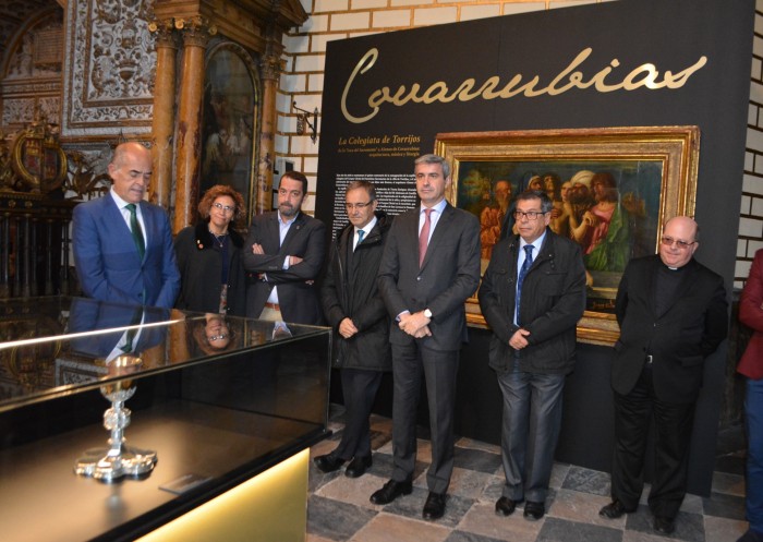 Álvaro Gutiérrez en la inauguración de la exposición