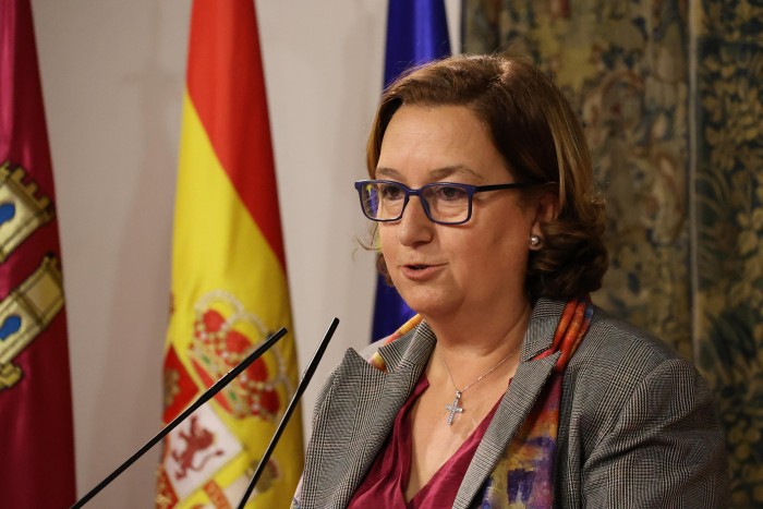 Concepción Cedillo en un momento de su intervención