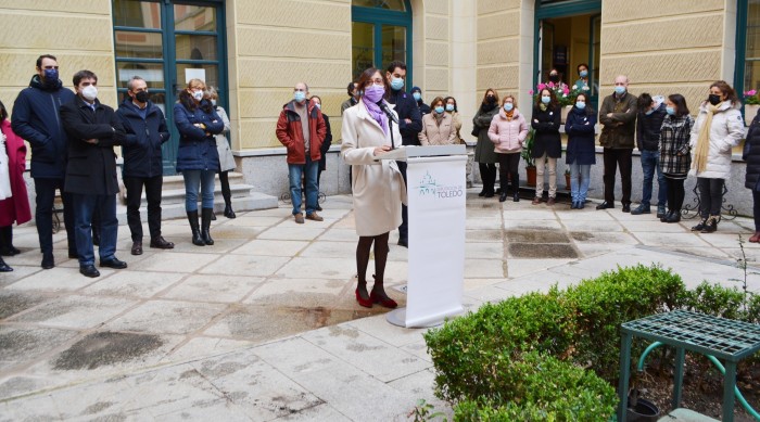 Imagen de 	Ana Gómez en el acto por el 25N en la Diputación de Toledo