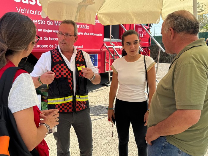 Imagen de Juan Carlos Sánchez desde las inmediaciones del incendio