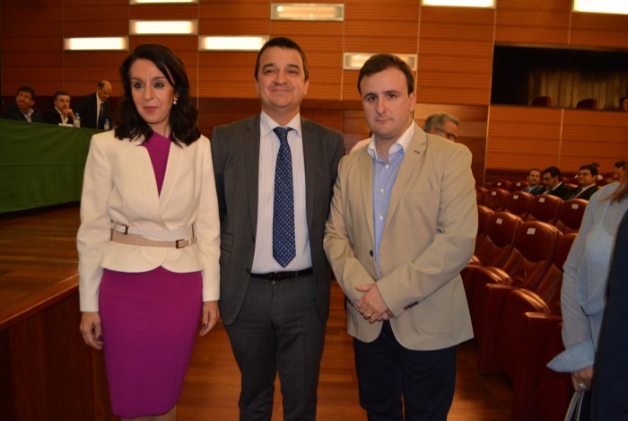 Ángel Luengo, con Francisco Martínez y Blanca Corroto