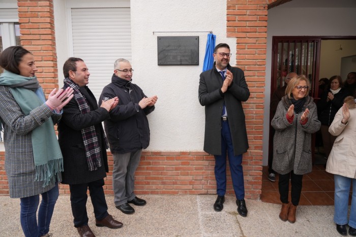 Imagen de Aicia Martín en la inauguraciónm de Mascaraque