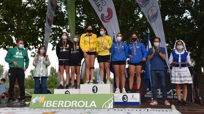 Imagen de María Jesús Pérez en la entrega de medallas