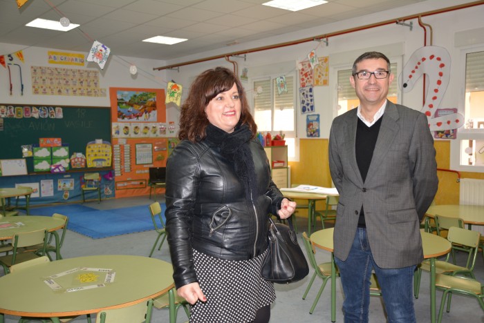 Imagen de Una de las aulas renovadas del colegio público
