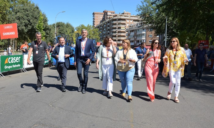 Imagen de Momentos antes de iniciarse la etapa