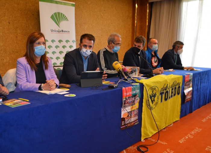 Imagen de María Jesús Pérez en la presentación de la Espada Toledana