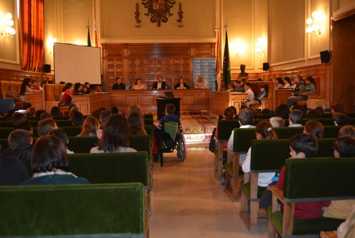 Imagen de Pleno infantil en el Salón de Plenos de la Diputación de Toledo
