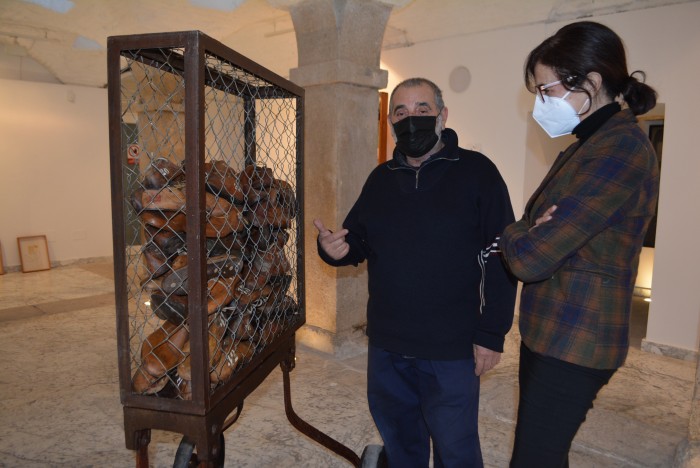 Ana Gómez y José Martínez en la exposición