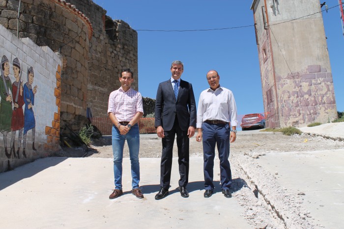 Imagen de Gutiérrez visita obras calle Jardín