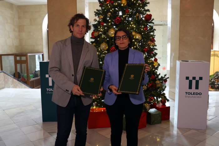 Imagen de 181224 Pilar Martín y Rubén Lozano firman Convenio Toledo Ciudad Europea del Deporte 3