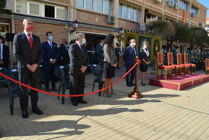 Imagen de Álvaro Gutiérrez en el acto castrense