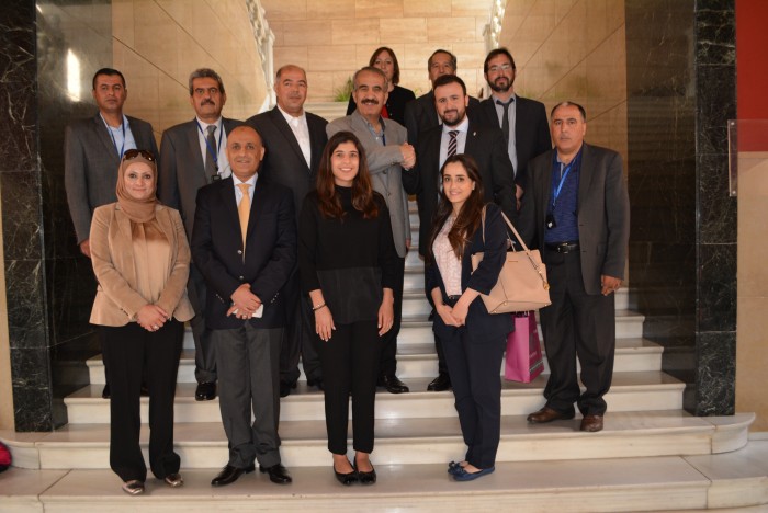 Imagen de Ángel Luengo con la delegación jordana