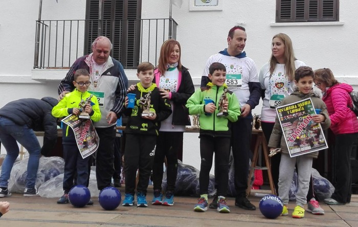 María Jesús Pérez en la entrega de trofeos