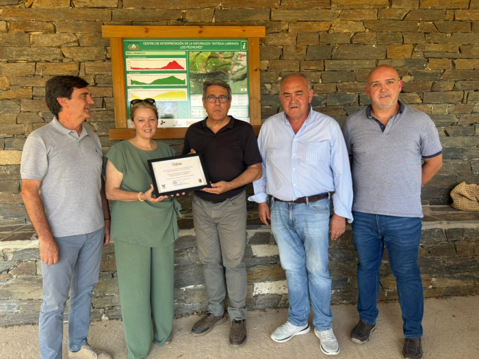 Marina García en su visita a Los Pechinches