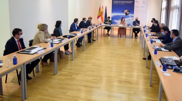 Imagen de Fernando Muñoz en un momento de la reunión del Consejo de Captación de Inversiones