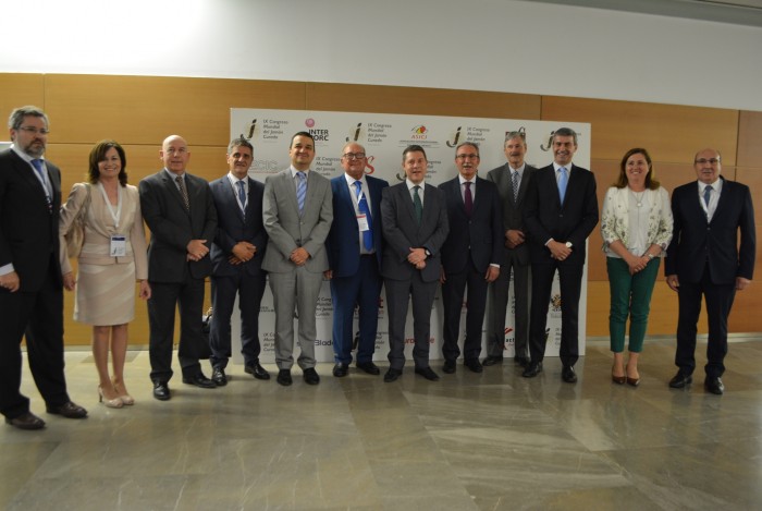 Foto de familia de la inauguración del IX Congreso Mundial del jamón curado