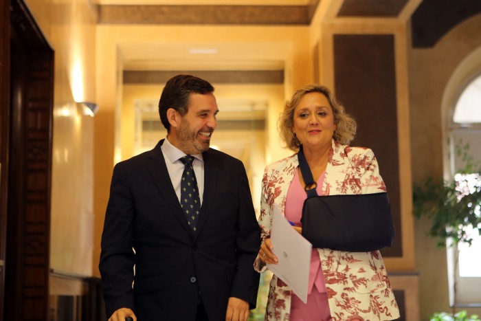 Imagen de Joaquín Romera y Soledad de Frutos en la rueda de prensa