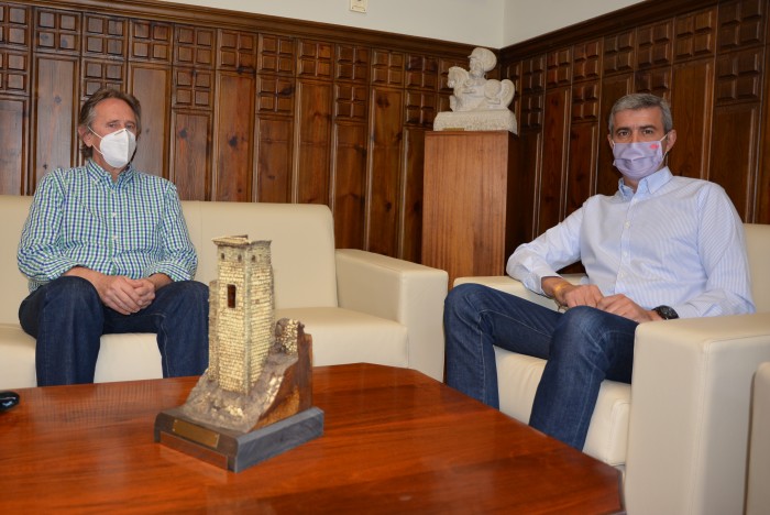 Álvaro Gutiérrez y José Manuel de Miguel durante la reunión