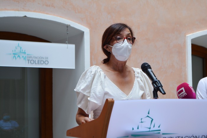Imagen de Ana Gómez durante la presentación