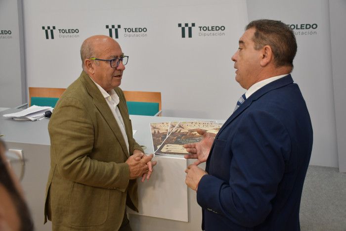 José Eugenio del Castillo y Manuel Fernández en la presentación