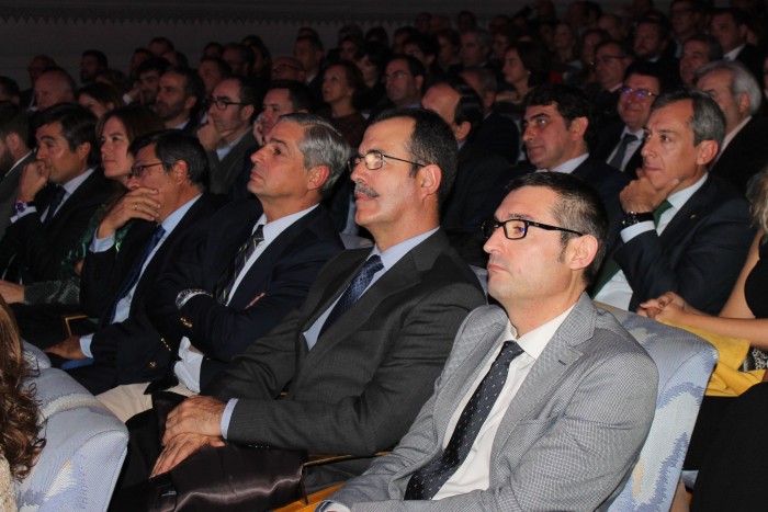 Imagen de Fernando Muñoz en un momento de la gala del 20 Aniversario de La Tribuna