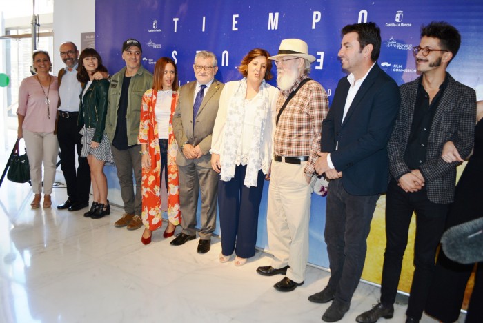 María Ángeles en la presentación de Tiempo después