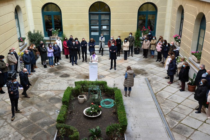 Imagen de Concentración en el patio de la Diputación de Toledo