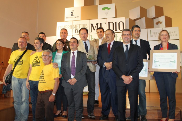 Foto de familia del I Premio regional de medio ambiente