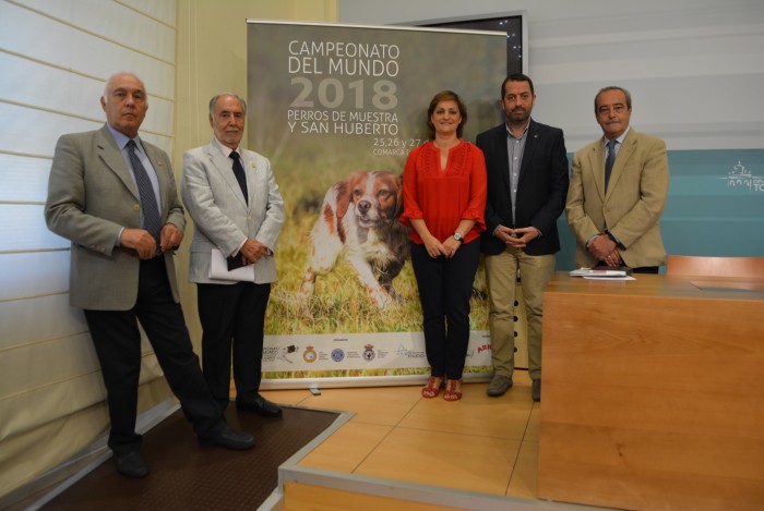 María Ángeles García en la presentación del campeonato mundial que acogerá la comarca de Torrijos