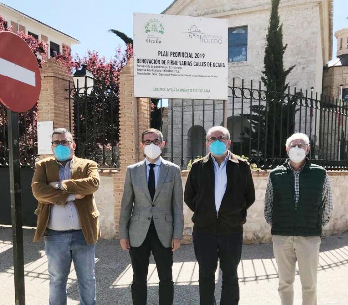 Fernando Muñoz visitando obras en Ocaña