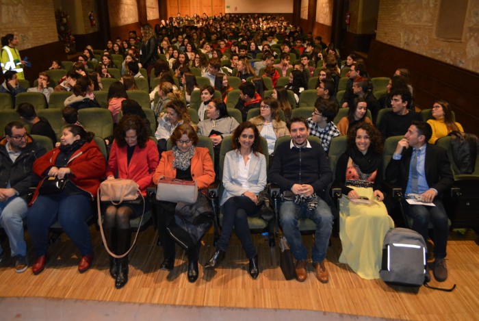 Imagen de Flora Bellón en el auditorio Pedro